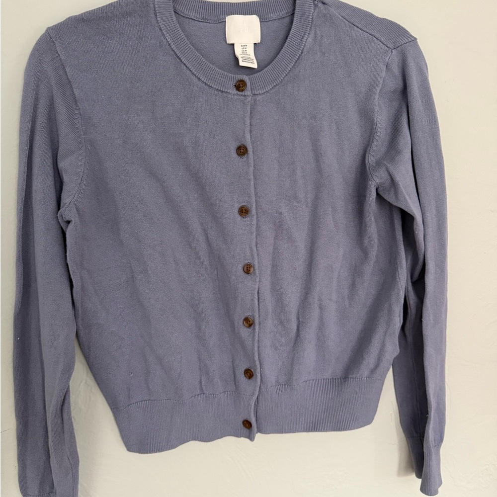 H&M Gray Blue Knit Sweater